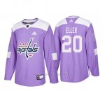 Camiseta Washington Capitals Lars Eller 2018 Adidas Autentico Hockey Fights Cancer Violeta Camiseta Washington Capitals Lars Eller 2018 Adidas Autentico Hockey Fights Cancer Violeta