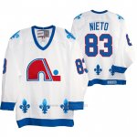 Camiseta Hockey Quebec Nordiques Matt Nieto Heritage Vintage Replica Blanco Camiseta Hockey Quebec Nordiques Matt Nieto Heritage Vintage Replica Blanco
