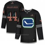 Camiseta Hockey Vancouver Canucks Gudbranson 2020 USA Flag Negro Camiseta Hockey Vancouver Canucks Gudbranson 2020 USA Flag Negro