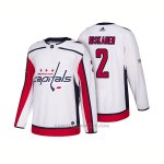 Camiseta Hockey Hombre Washington Capitals 2 Matt Niskanen Centennial Patch 2018 Blanco Camiseta Hockey Hombre Washington Capitals 2 Matt Niskanen Centennial Patch 2018 Blanco