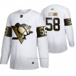 Camiseta Hockey Pittsburgh Penguins Kris Letang Golden Edition Autentico Blanco Camiseta Hockey Pittsburgh Penguins Kris Letang Golden Edition Autentico Blanco
