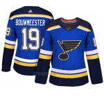 Camiseta Mujer St. Louis Blues 19 Jay Bouwmeester Blue Adizero Jugador Home Camiseta Mujer St. Louis Blues 19 Jay Bouwmeester Blue Adizero Jugador Home