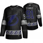 Camiseta Tampa Bay Lightning Steven Stamkos Breakaway Negro Camiseta Tampa Bay Lightning Steven Stamkos Breakaway Negro