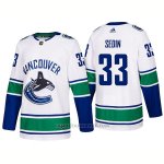 Camiseta Hockey Hombre Vancouver Canucks 33 Henrik Sedin Away Premier 2017-2018 Blanco Camiseta Hockey Hombre Vancouver Canucks 33 Henrik Sedin Away Premier 2017-2018 Blanco