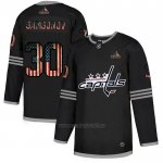 Camiseta Hockey Washington Capitals Ilya Samsonov 2020 USA Flag Negro Camiseta Hockey Washington Capitals Ilya Samsonov 2020 USA Flag Negro
