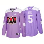 Camiseta Hockey Hombre Autentico Ottawa Senators 5 Cody Ceci Hockey Fights Cancer 2018 Violeta Camiseta Hockey Hombre Autentico Ottawa Senators 5 Cody Ceci Hockey Fights Cancer 2018 Violeta