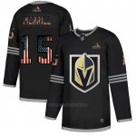 Camiseta Hockey Vegas Golden Knights Jon Merrill 2020 USA Flag Negro Camiseta Hockey Vegas Golden Knights Jon Merrill 2020 USA Flag Negro
