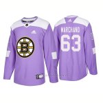 Camiseta Hockey Hombre Autentico Boston Bruins Brad Marchand 2018 Hockey Fights Cancer Violeta Camiseta Hockey Hombre Autentico Boston Bruins Brad Marchand 2018 Hockey Fights Cancer Violeta