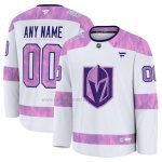 Camiseta Hockey Vegas Golden Knights 2024 Fights Cancer Personalizada Blanco Camiseta Hockey Vegas Golden Knights 2024 Fights Cancer Personalizada Blanco