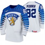 Camiseta Hockey Finlandia Harri Pesonen Home 2020 IIHF World Championship Blanco Camiseta Hockey Finlandia Harri Pesonen Home 2020 IIHF World Championship Blanco