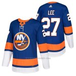 Camiseta Hockey Hombre Autentico New York Islanders 27 Anders Lee Home 2018 Azul Camiseta Hockey Hombre Autentico New York Islanders 27 Anders Lee Home 2018 Azul