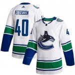 Camiseta Hockey Vancouver Canucks 40 Elias Pettersson 2019-20 Segunda Autentico Blanco Camiseta Hockey Vancouver Canucks 40 Elias Pettersson 2019-20 Segunda Autentico Blanco
