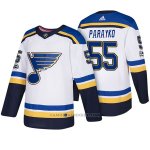 Camiseta Hockey Hombre St. Louis Blues 55 Colton Parayko 2018 Blanco Camiseta Hockey Hombre St. Louis Blues 55 Colton Parayko 2018 Blanco