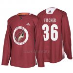Camiseta Arizona Coyotes Christian Fischer Maroon Practice Camiseta Arizona Coyotes Christian Fischer Maroon Practice