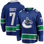 Camiseta Hockey Vancouver Canucks Carson Soucy Primera Premier Breakaway Azul Camiseta Hockey Vancouver Canucks Carson Soucy Primera Premier Breakaway Azul