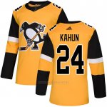 Camiseta Hockey Pittsburgh Penguins 24 Dominik Kahun Alterno Autentico Oro Camiseta Hockey Pittsburgh Penguins 24 Dominik Kahun Alterno Autentico Oro