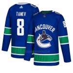 Camiseta Vancouver Canucks Christopher Tanev Home Azul Camiseta Vancouver Canucks Christopher Tanev Home Azul