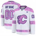 Camiseta Hockey Calgary Flames 2024 Fights Cancer Personalizada Blanco Camiseta Hockey Calgary Flames 2024 Fights Cancer Personalizada Blanco