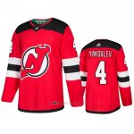Camiseta Hockey New Jersey Devils Egor Yakovlev Primera Autentico Rojo Camiseta Hockey New Jersey Devils Egor Yakovlev Primera Autentico Rojo