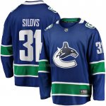 Camiseta Hockey Vancouver Canucks Arturs Silovs Primera Premier Breakaway Azul Camiseta Hockey Vancouver Canucks Arturs Silovs Primera Premier Breakaway Azul