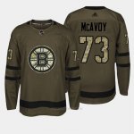 Camiseta Hockey Hombre Boston Bruins 73 Charlie Mcavoy Verde Salute To Service Camiseta Hockey Hombre Boston Bruins 73 Charlie Mcavoy Verde Salute To Service