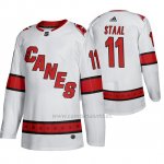 Camiseta Carolina Hurricanes Jordan Staal Segunda Autentico Jugador Blanco Camiseta Carolina Hurricanes Jordan Staal Segunda Autentico Jugador Blanco
