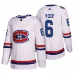 Camiseta Hockey Hombre Montreal Canadiens 6 Shea Weber Blanco Camiseta Hockey Hombre Montreal Canadiens 6 Shea Weber Blanco