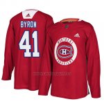 Camiseta Montreal Canadiens Paul Byron Practice Rojo Camiseta Montreal Canadiens Paul Byron Practice Rojo