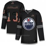 Camiseta Hockey Edmonton Oilers Cammalleri 2020 USA Flag Negro Camiseta Hockey Edmonton Oilers Cammalleri 2020 USA Flag Negro