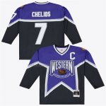 Camiseta Hockey All Star Game Chris Chelios 1997 Power Play Azul Camiseta Hockey All Star Game Chris Chelios 1997 Power Play Azul