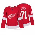 Camiseta Hockey Mujer Detroit Red Wings 71 Dylan Larkin Rojo Autentico Jugador Camiseta Hockey Mujer Detroit Red Wings 71 Dylan Larkin Rojo Autentico Jugador