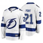 Camiseta Tampa Bay Lightning Brayden Point 2019 Away Breakaway Blanco Camiseta Tampa Bay Lightning Brayden Point 2019 Away Breakaway Blanco