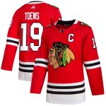 Camiseta Hockey Chicago Blackhawks Jonathan Toews Primera Autentico Rojo Camiseta Hockey Chicago Blackhawks Jonathan Toews Primera Autentico Rojo