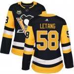 Camiseta Hockey Mujer Pittsburgh Penguins 58 Kris Letang Negro 50 Anniversary Home Premier Camiseta Hockey Mujer Pittsburgh Penguins 58 Kris Letang Negro 50 Anniversary Home Premier