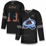 Camiseta Hockey Colorado Avalanche Joe Sakic 2020 USA Flag Negro Camiseta Hockey Colorado Avalanche Joe Sakic 2020 USA Flag Negro