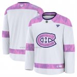Camiseta Hockey Montreal Canadiens 2024 Fights Cancer Blanco Camiseta Hockey Montreal Canadiens 2024 Fights Cancer Blanco