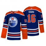 Camiseta Edmonton Oilers Jujhar Khaira Alternato Autentico Azul Camiseta Edmonton Oilers Jujhar Khaira Alternato Autentico Azul