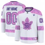 Camiseta Hockey Toronto Maple Leafs 2024 Fights Cancer Personalizada Blanco Camiseta Hockey Toronto Maple Leafs 2024 Fights Cancer Personalizada Blanco