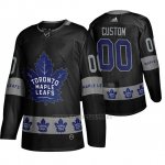 Camiseta Toronto Maple Leafs Personalizada Breakaway Negro Camiseta Toronto Maple Leafs Personalizada Breakaway Negro