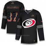 Camiseta Hockey Carolina Hurricanes Svechnikov 2020 USA Flag Negro Camiseta Hockey Carolina Hurricanes Svechnikov 2020 USA Flag Negro