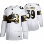Camiseta Hockey Colorado Avalanche Pavel Francouz Golden Edition Limited Blanco Camiseta Hockey Colorado Avalanche Pavel Francouz Golden Edition Limited Blanco