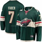 Camiseta Hockey Minnesota Wild Brock Faber Primera Breakaway Verde Camiseta Hockey Minnesota Wild Brock Faber Primera Breakaway Verde