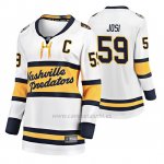 Camiseta Hockey Mujer Nashville Predators Roman Josi Breakaway Jugador 2020 Winter Classic Blanco Camiseta Hockey Mujer Nashville Predators Roman Josi Breakaway Jugador 2020 Winter Classic Blanco