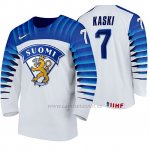 Camiseta Hockey Finlandia Oliwer Kaski Home 2020 IIHF World Championship Blanco Camiseta Hockey Finlandia Oliwer Kaski Home 2020 IIHF World Championship Blanco