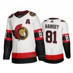 Camiseta Hockey Ottawa Senators Ron Hainsey Segunda 2020-21 Blanco Camiseta Hockey Ottawa Senators Ron Hainsey Segunda 2020-21 Blanco