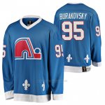 Camiseta Hockey Quebec Nordiques Andre Burakovsky Heritage Vintage Replica Azul Camiseta Hockey Quebec Nordiques Andre Burakovsky Heritage Vintage Replica Azul