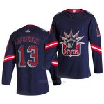 Camiseta Hockey New York Rangers Lafreniere Azul Camiseta Hockey New York Rangers Lafreniere Azul