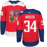 Camiseta Hockey Republica Checa Petr Mrazek 34 Premier 2016 World Cup Rojo Camiseta Hockey Republica Checa Petr Mrazek 34 Premier 2016 World Cup Rojo