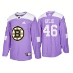 Camiseta Hockey Hombre Autentico Boston Bruins David Krejci 2018 Hockey Fights Cancer Violeta Camiseta Hockey Hombre Autentico Boston Bruins David Krejci 2018 Hockey Fights Cancer Violeta