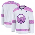 Camiseta Hockey Buffalo Sabres 2024 Fights Cancer Practica Blanco Camiseta Hockey Buffalo Sabres 2024 Fights Cancer Practica Blanco